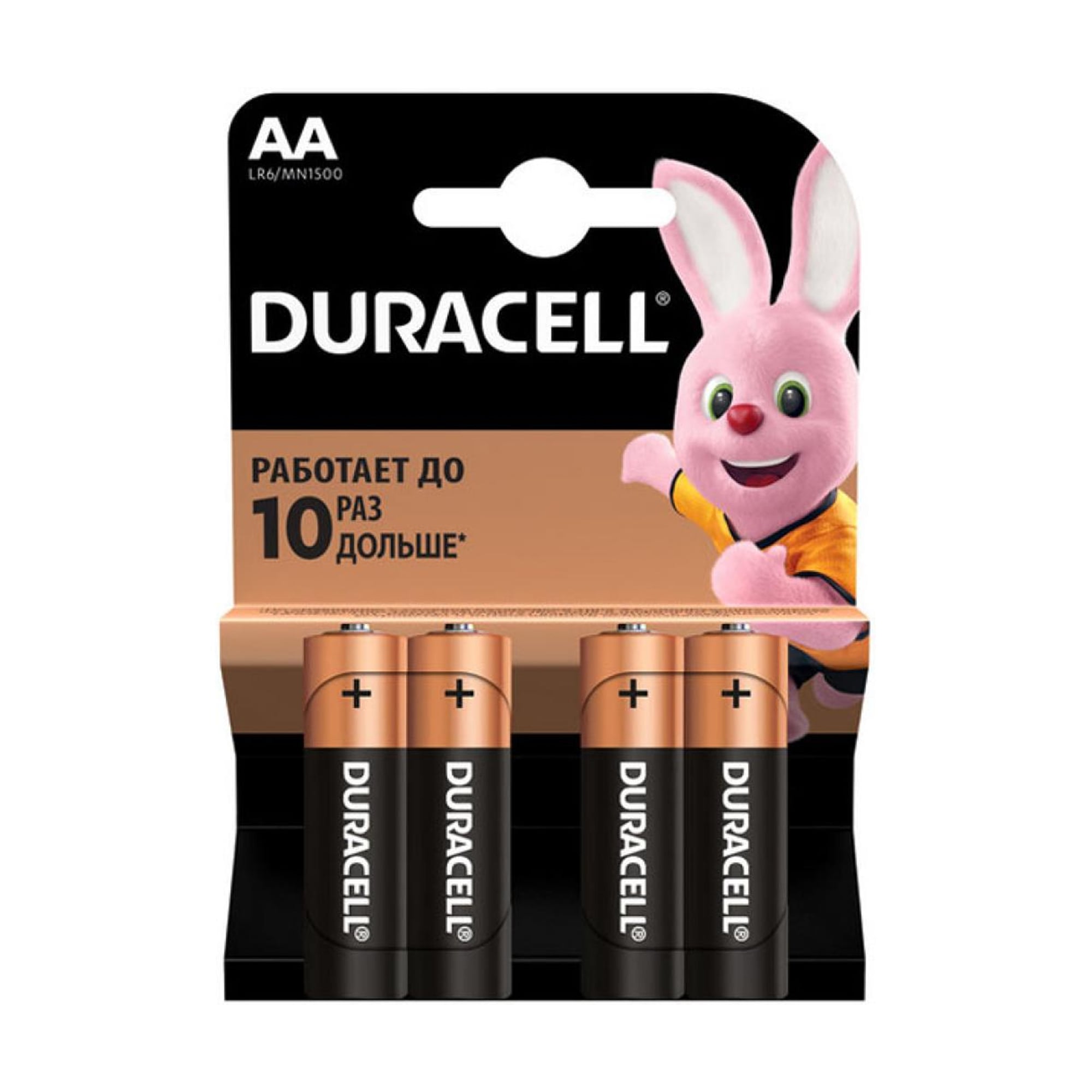 Батарейки Duracell Basic AA 1.5V LR6, 4 шт